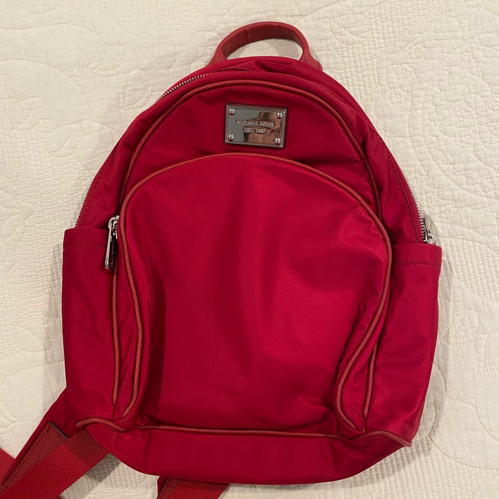 Michael Kors Red Backpack
